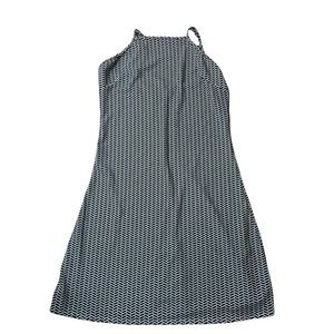 Marisa Black and White Halter Dress